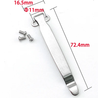 Clip trasero de acero inoxidable para cuchillo de bolsillo plegable, herramienta de bricolaje, accesorios de bricolaje, Clip trasero personalizado, soporte de Clip trasero de cuchillo plegable, nuevo