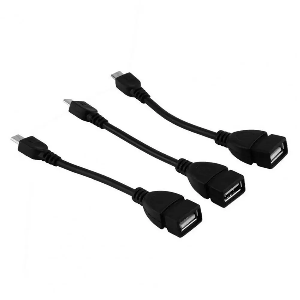 1Pc OTG Adapter Cable Portable Operate Easily USB 2.0 Female to Micro USB Male Cable Adapter