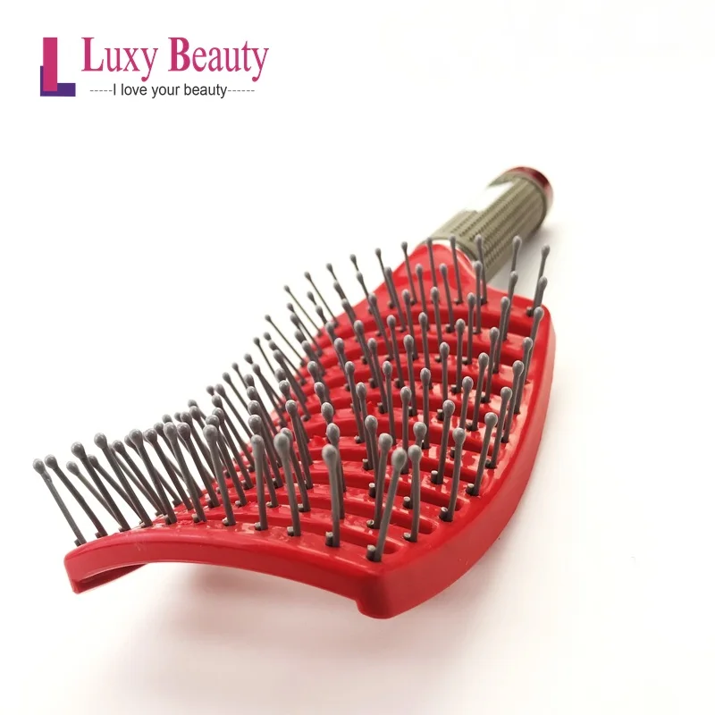 Hair Brush Comb Hairbrush Bristle Nylon Women Wet Curly Detanglefor Salon Hairdressing Styling Tools