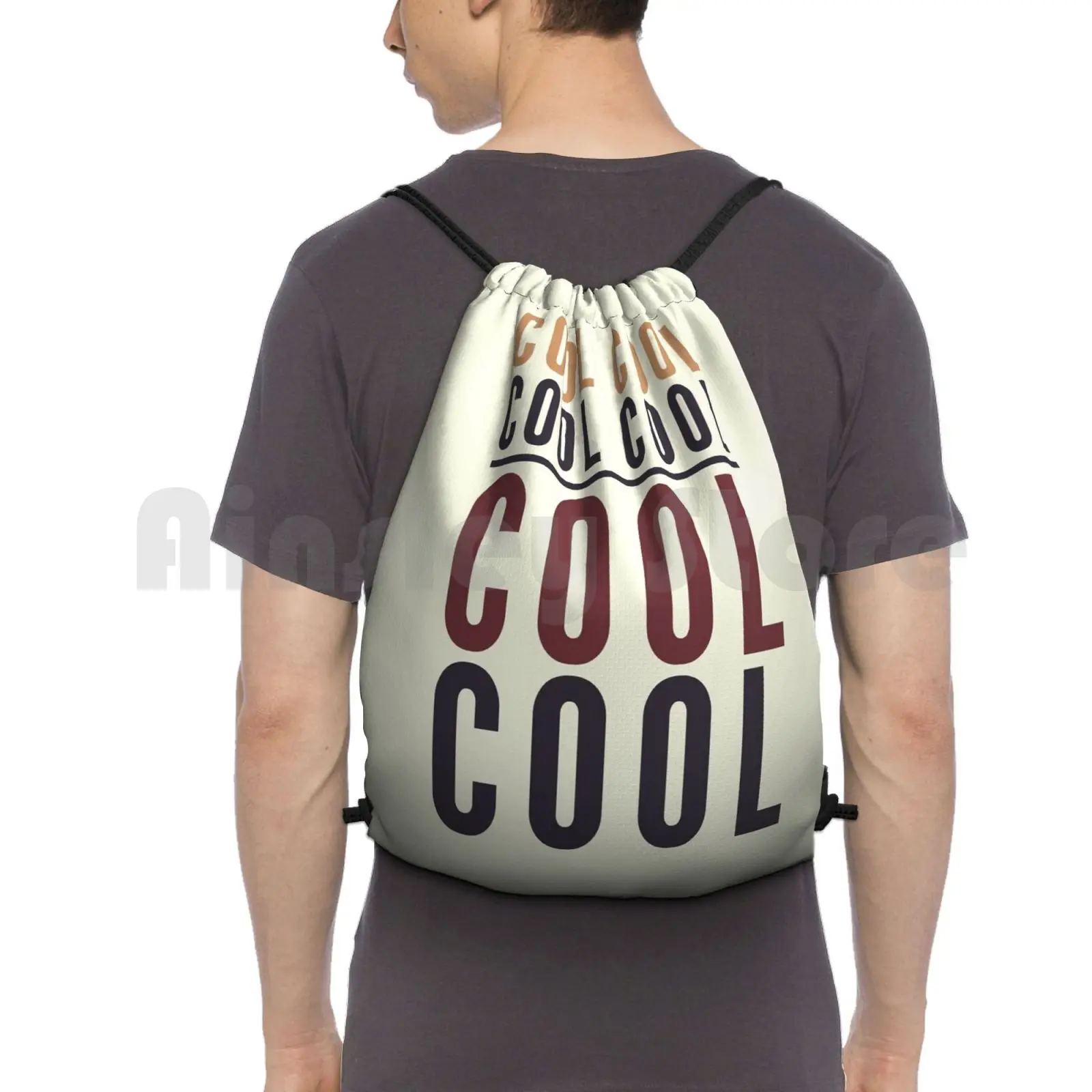 Jake Peralta Cool Cool Cool B99 Backpack Drawstring Bags Gym Bag Waterproof Cool Coolcoolcool Jake Jake Peralta Detective