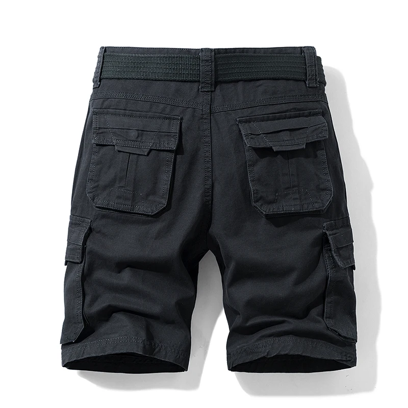 Mens Summer Green Tactical Cargo Shorts 2021 Fashion New Cotton Casual Shorts Military Short Pants Men Loose Pocket Shorts Men