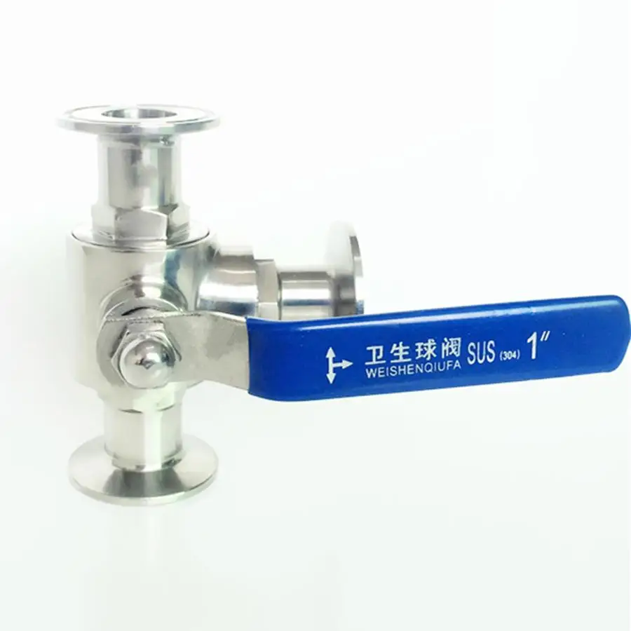 

Fit 108mm 4.25" Pipe OD x 4" Tri Clamp Sanitary L-Port Ball Valve SUS 304 Stainless Beer Brewing Home