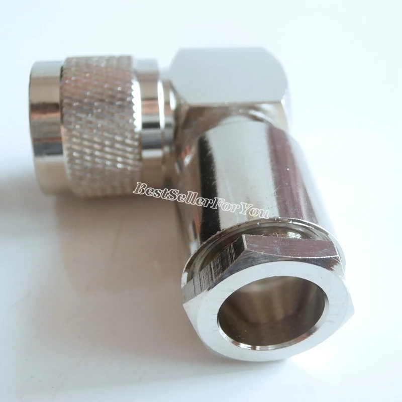 1x UHF Male PL259 PL-259 90 Degree Clamp RG8 RG213 LMR400 Cable Right Angle RA RF Connector