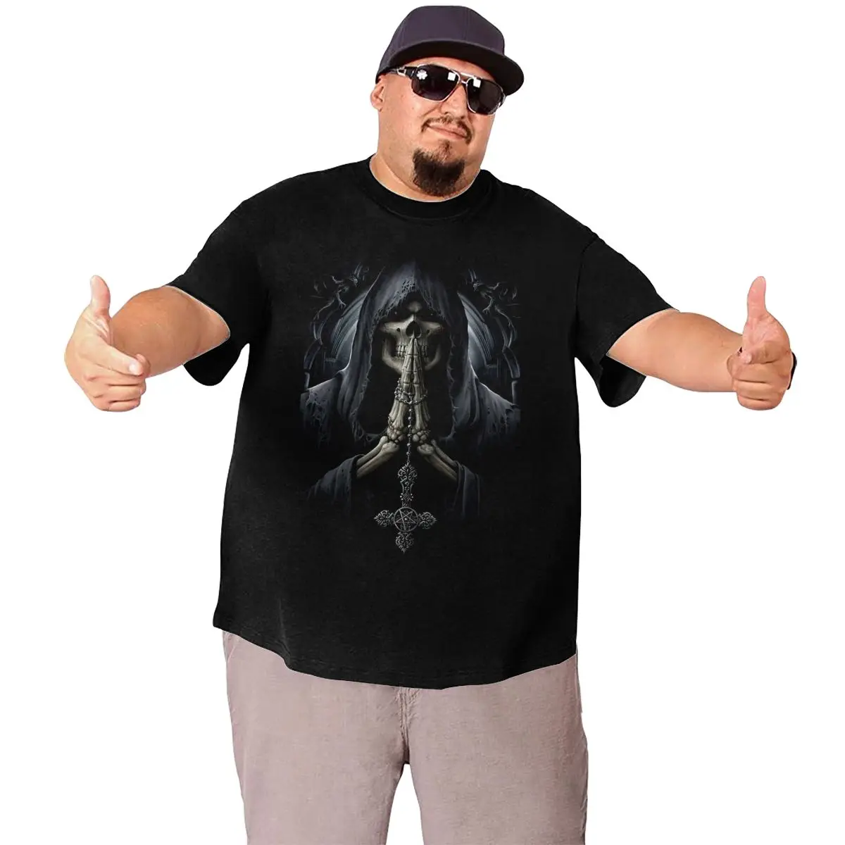 Skull Design T Shirts High Quality Cotton Big Man Oversize T-shirts Plus SIze Summer Tops Tees Men 6XL 5XL