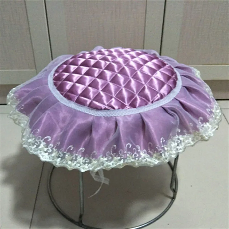 

Washable Round Cushion Thicken Seat Mat With Lace Edge Anti-slip Dinning Stool Cushions Multi Sizes Kids Seat Pad Super Soft