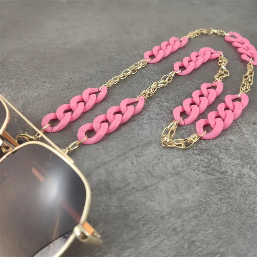 Shining Acrylic Sunglasses Chain Chic Womens Eyeglass Chains Reading Glasses Chain Eyewears Cord Holder Neck Strap Lanyard 70cm