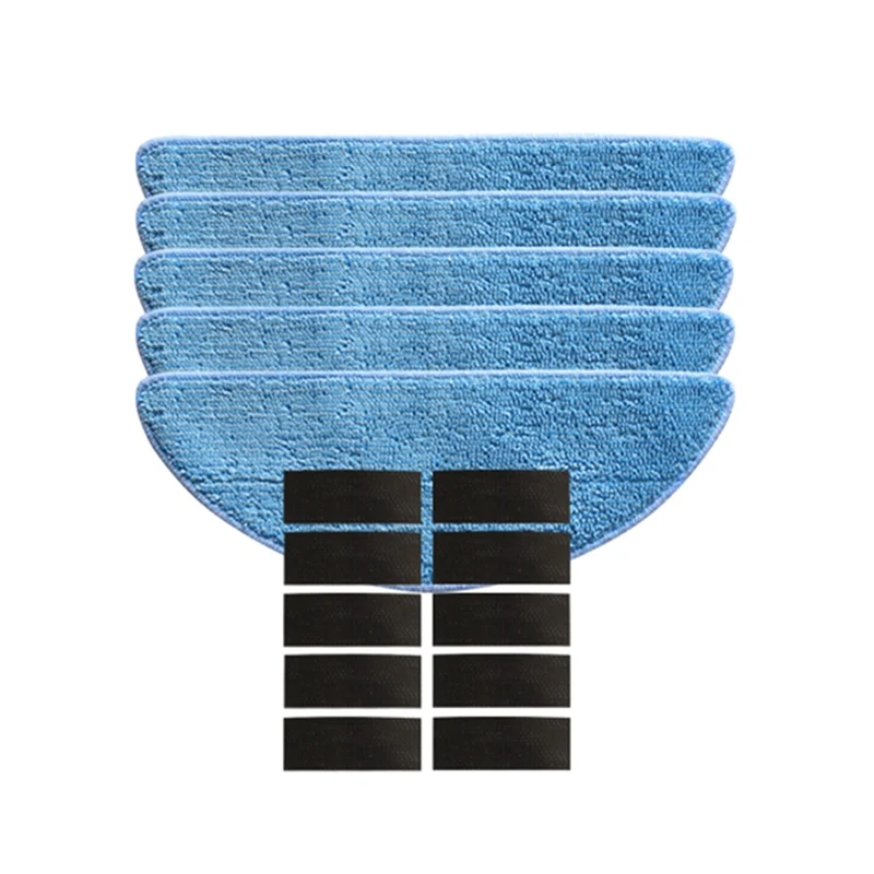 5 pezzi di panni per Mop stracci 10 pezzi di pasta magica per accessori per pezzi di ricambio per aspirapolvere robotico Gutrend fusion 150