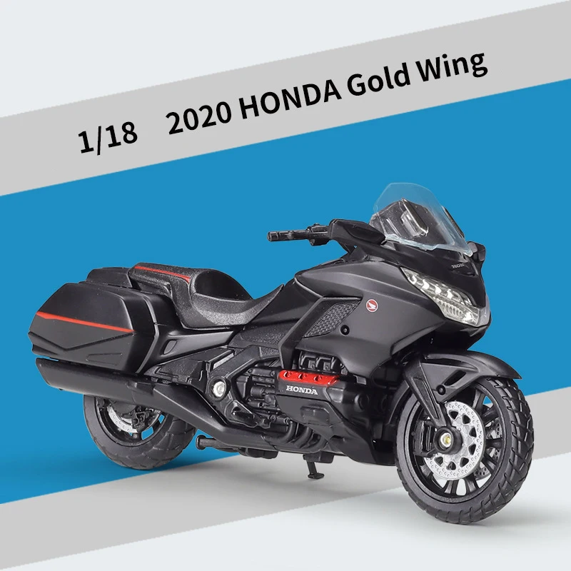 

WELLY 1:18 HONDA Gold Wing 2020 Motorcycle Model Alloy Toy Motorcycle Racing Car Models Car Toy For Children Collectible