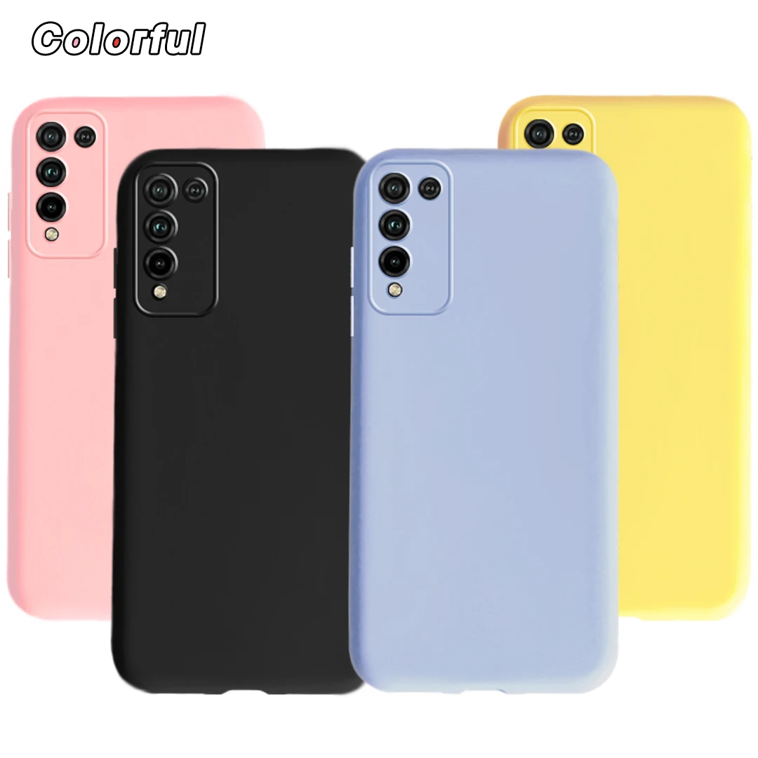 For Huawei Honor 10X Lite Case Candy Color Soft Silicone TPU Phone Back Covers For Huawei Honor 10X Lite HonorX10 X10 10 X Cases