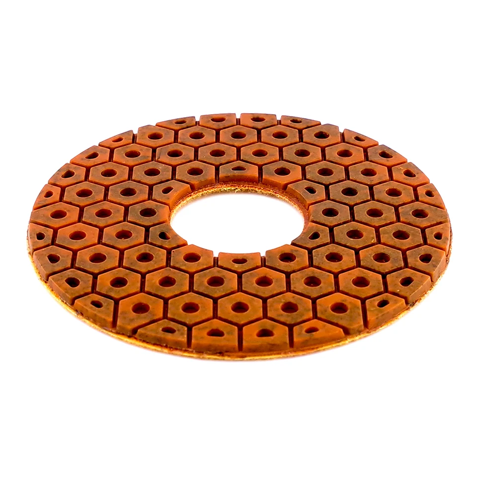 RIJILEI 4PCS 6Inch Copper Bond Diamond Polishing Pads Wet Marble Polishing Pad for Granite Concrete Floor Grinding Disc