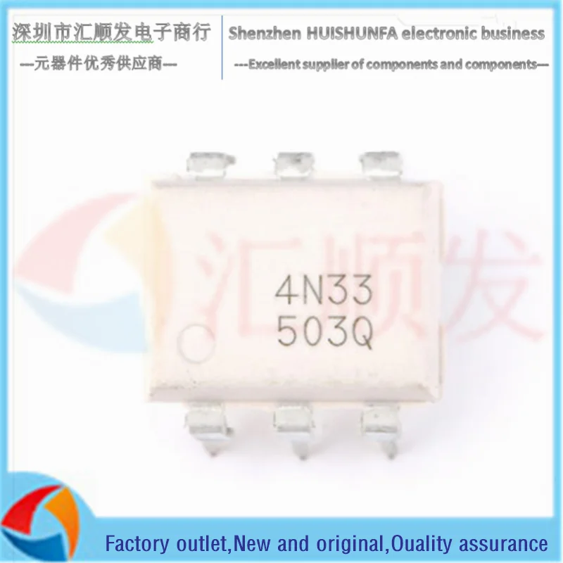 Original authentic 4n33 4n33m til113 til113m em linha optoacoplador darlington optoeletrônico isolador