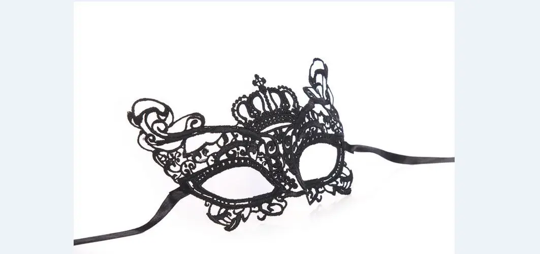 1 pz donne Sexy pizzo nero maschera per gli occhi maschera ballo in maschera Prom carnevale di Halloween Costume fantasia Cool per omaggi