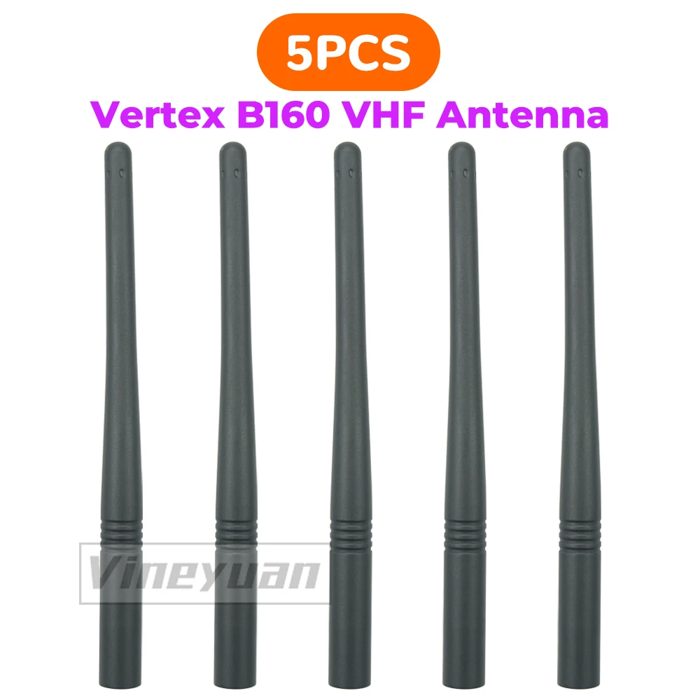 Antena VHF de repuesto para Radio bidireccional Vertex, ATV-8B estándar, VX-130, VX-131, VX-132, VX-160, VX-180, 5 uds.