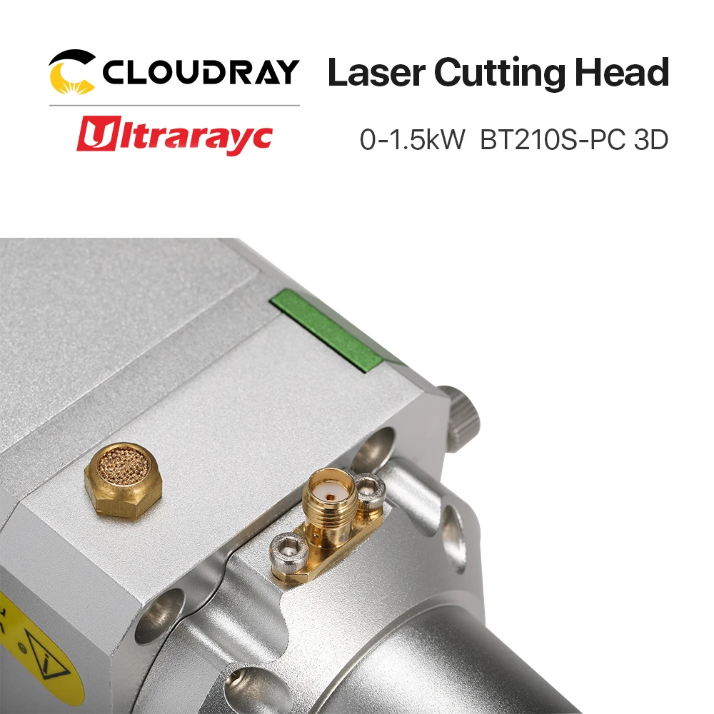 Ultrarayc raytool BT210S-PC ثلاثية الأبعاد رأس تقطيع ليزر 0-1.5kW دليل التركيز الألياف الليزر لقطع المعادن رئيس CL100/FL150