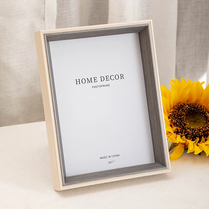 New Simple Nordic Photo Frame Rectangle Resin Desktop 5/6/7/8/10 Inch Layout Home Decoration 1 Piece Modern Bedroom Ornaments
