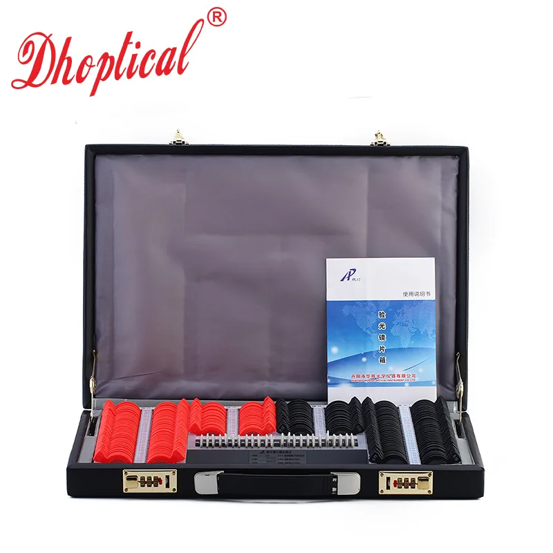 

232 Trial lens set ophthalmic trial case Plastic rim with lens diameter 26mm Leather case eyeglasses accessories glasses shop