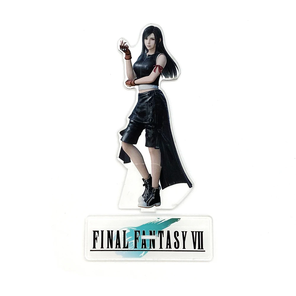 FF7 VII 7 Tifa Lockhart acrylic stand figure model double-side plate holder cake topper anime cool