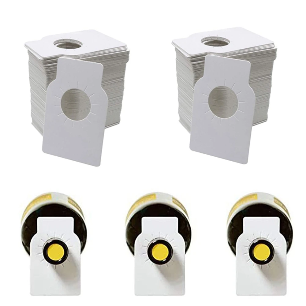 100Pcs ขวดไวน์ Tags สำหรับไวน์ Racks และ Cellars Blank คู่หนึ่งขนาดเหมาะกับกระดาษเคลือบขวดอุปกรณ์เสริม