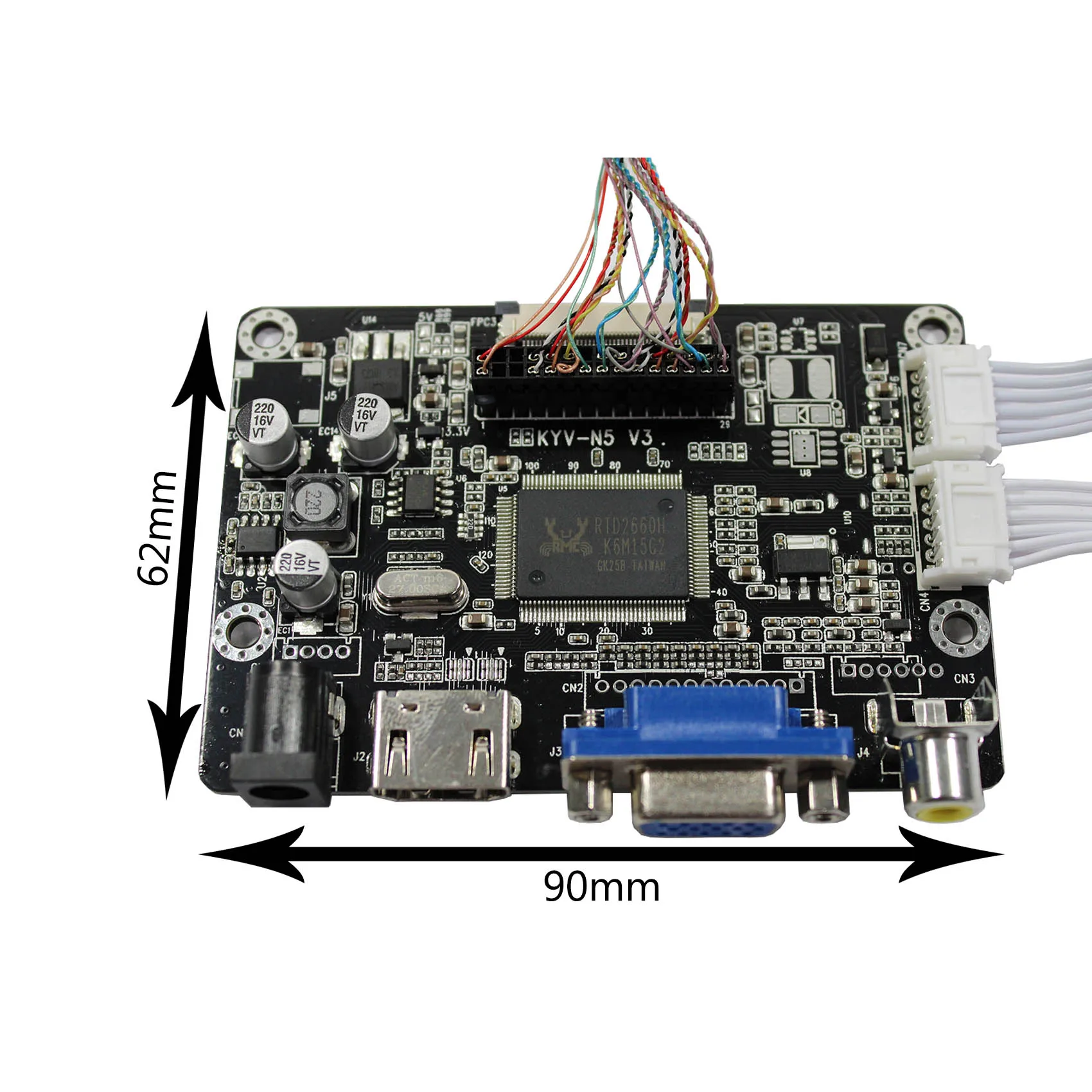 HD-MI VGA AV LCD Điều Khiển Ban Bộ Tương Thích Làm Việc Với 12.3Inch 1920X720 HSD123IPW1-A00 Màn Hình LCD