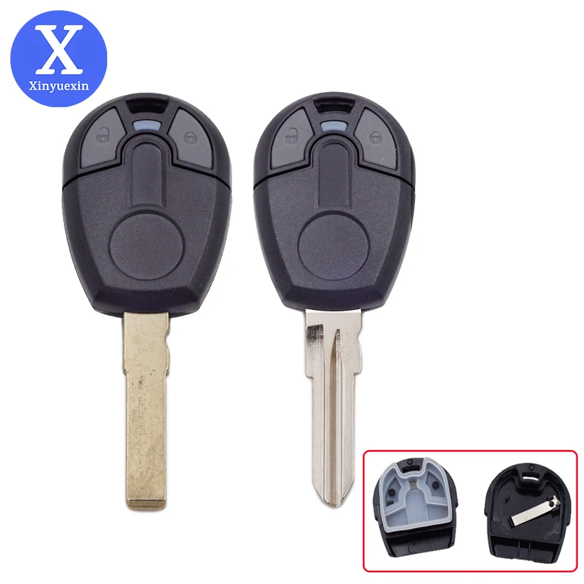 Xinyuexin Remote Car Key Case Shell for Fiat Positron EX300 Transponder Key Cover Blank Case Replacement With SIP22/GT15R Blade