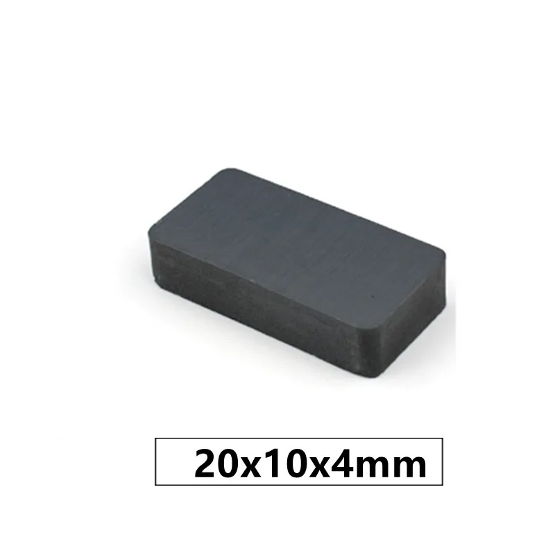 

50pcs/lot Y30 Ferrite Magnet 20*10*4 Permanent magnet 20x10x4 magnets 20 x 10 x 4