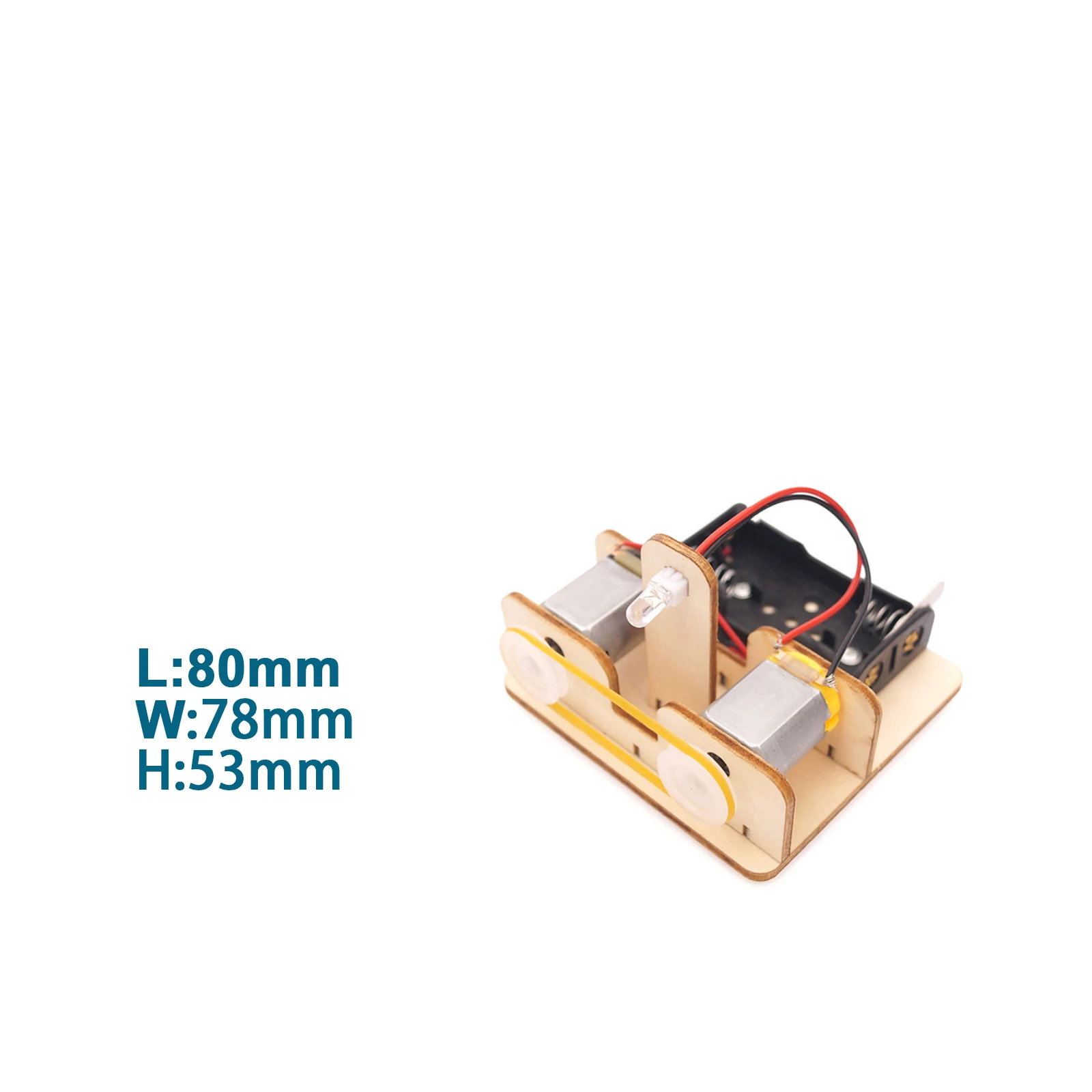 Mainan Model Generator Rakitan DIY dari Kayu Teknologi Pembelajaran Sains Pendidikan Percobaan STEM Fisik Konversi Energi