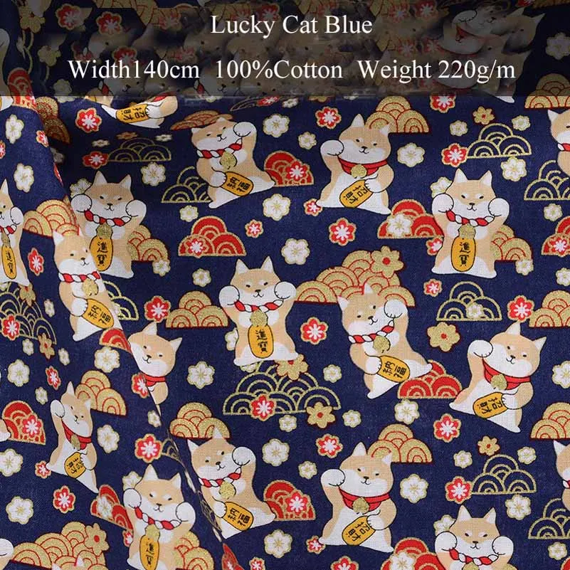 Japanse stijl bronzing kimono Dragonfly Wave bedrukte katoenen quiltbekleding stof voor het naaien van patchwork