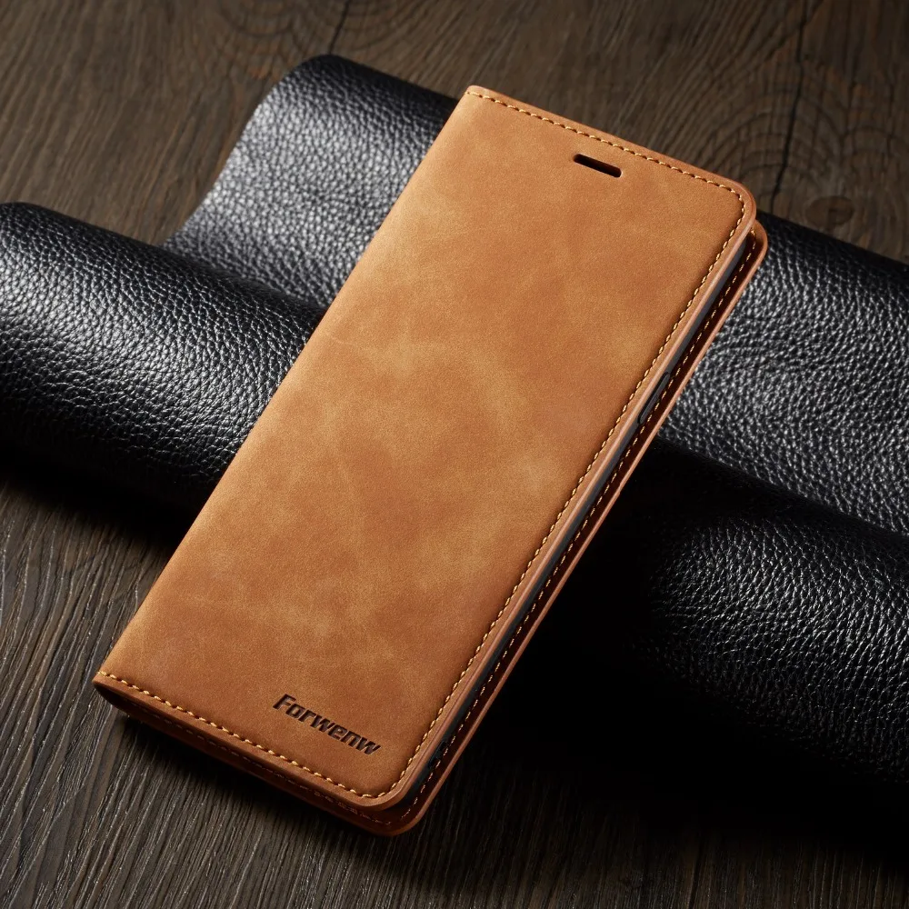 Leather Case For Samsung Galaxy S10 S10E S9 S8 Plus Note 10 Pro 9 8 Flip Book Case For Samsung S 10 Plus Magnetic Wallet Cover