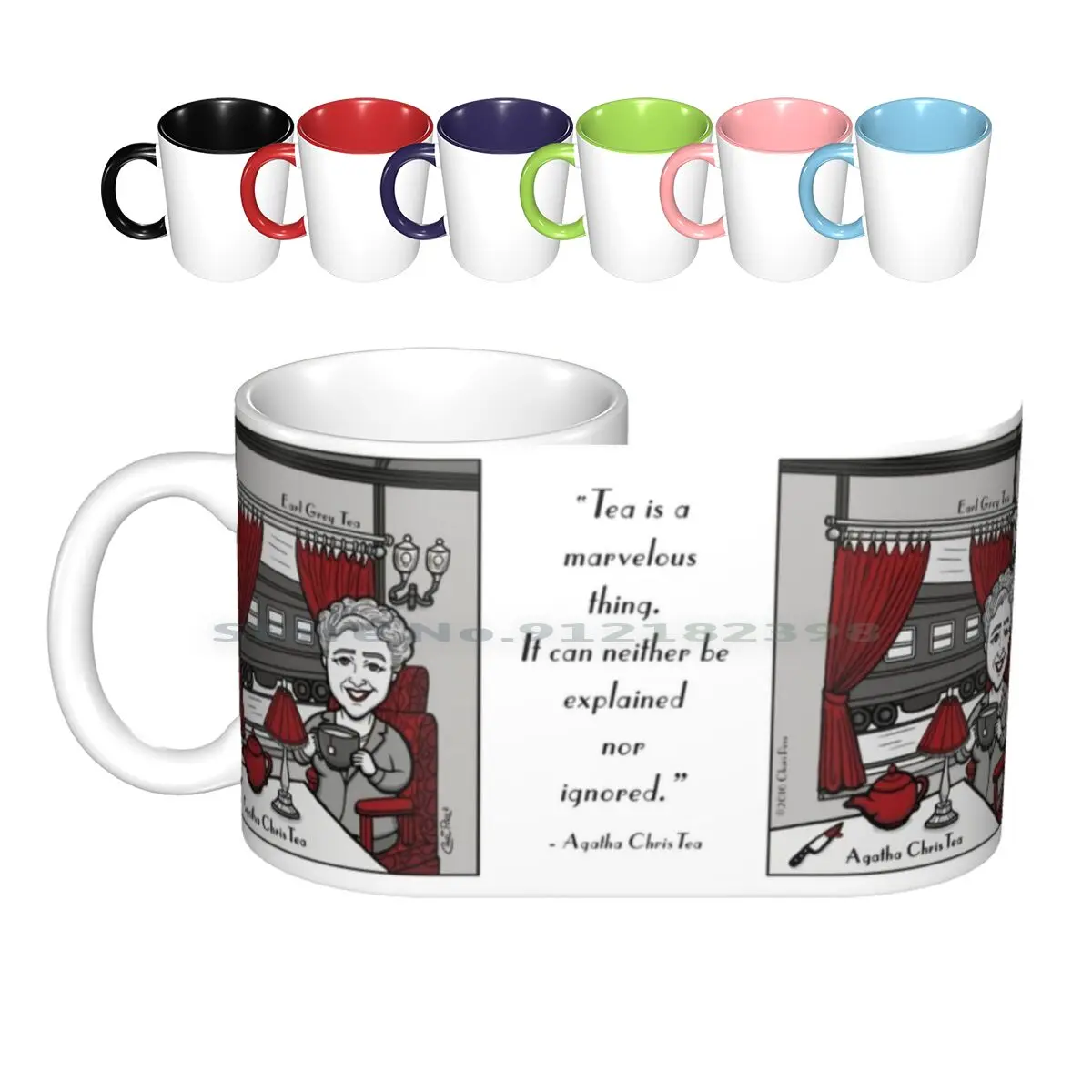 Agatha Christea Ceramic Mugs Coffee Cups Milk Tea Mug Agatha Christea Agatha Christie Earl Grey Tea Murder On Express Express