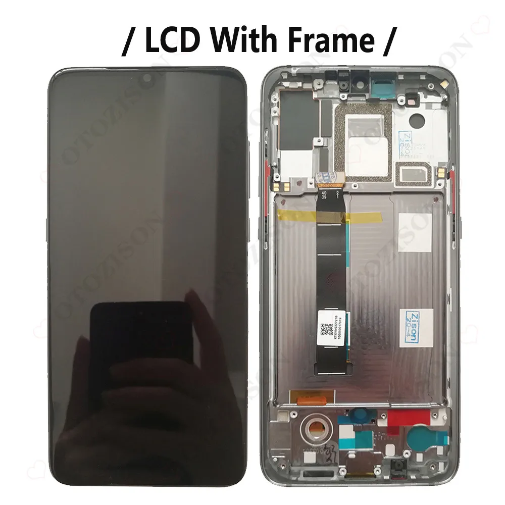 Incell LCD With Frame For Xiaomi 9 Display Mi 9 LCD Mi9 M1902F1G Screen Touch Digitizer Assembly Replacement For Xiaomi MI9 LCD