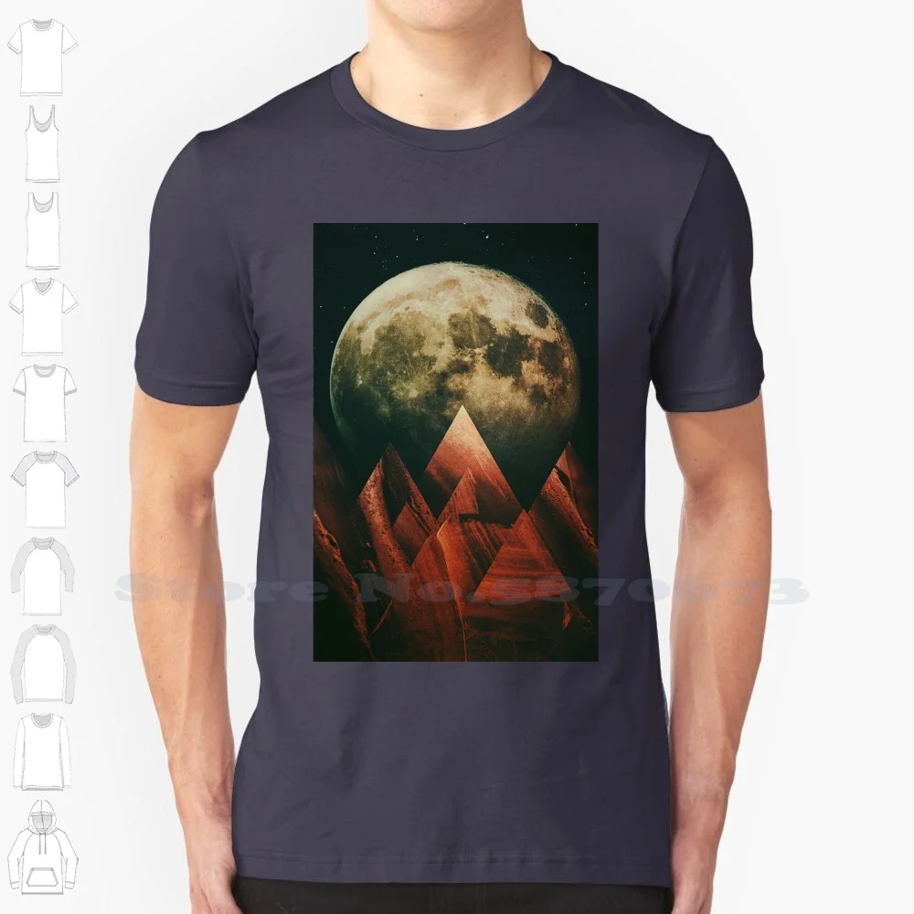 Fractions 100% Cotton T-Shirt Abstract Landscape Graphicdesign