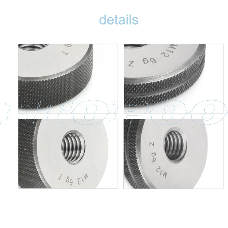 M18-28 GO/NO GO Gage Thread ring gauge Metric Gauge Precision external Screw Gage Fine M18 M20 M22 M24*3*2*1.5*1*0.75 2pcs