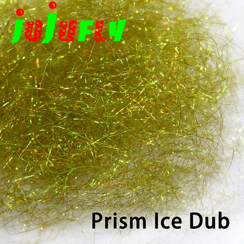 Unique&Popular prism ice dub premium translucent fly tying dubbing with brilliant sparkle underwater synthetic dubbing fiber