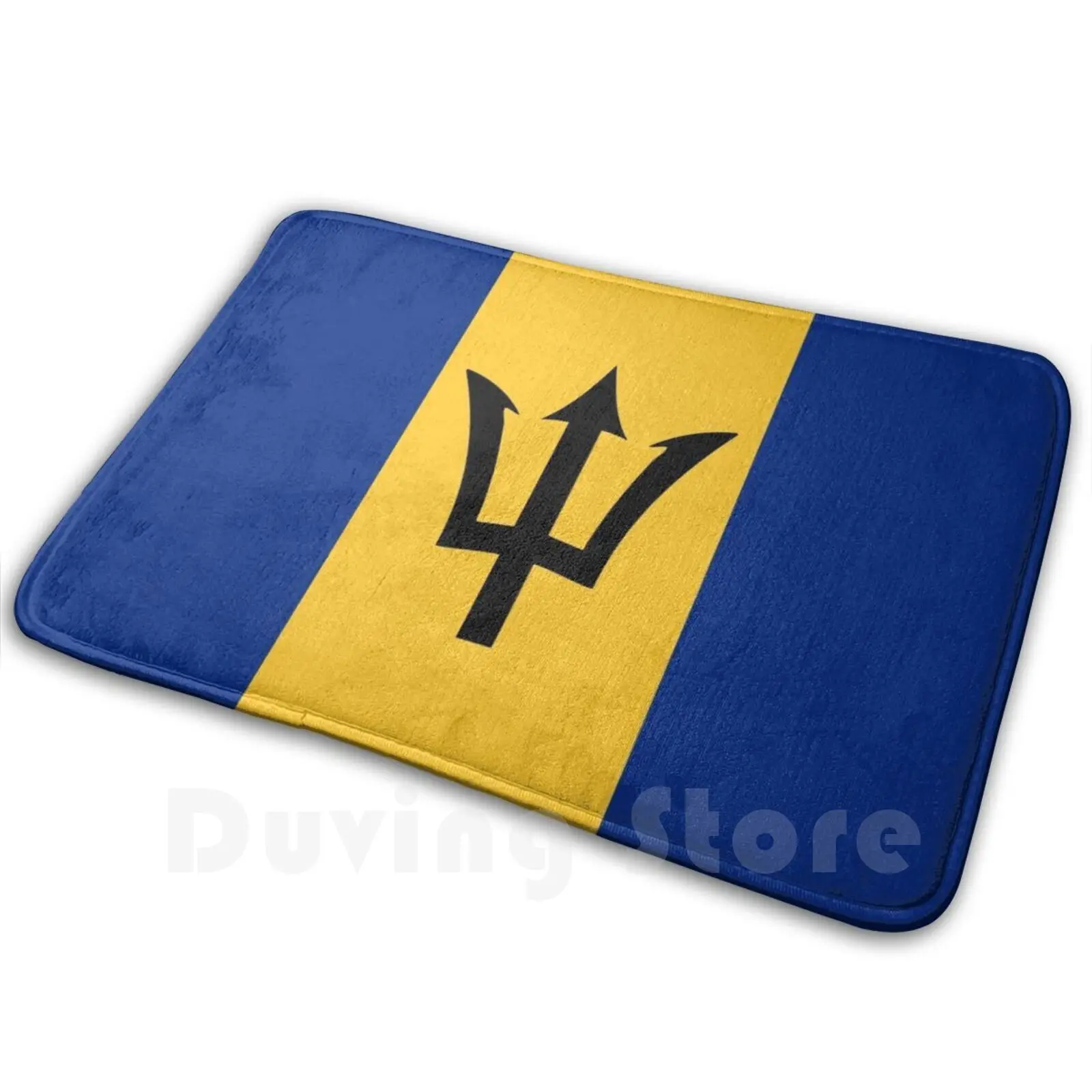 Barbados Flag Soft Non-Slip Mat Rug Carpet Cushion Mat Rug Carpet Mat Rug Carpet Carpet Union Jack Flag Britain