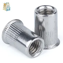 20pcs M3 M4 M5 M6 M8 304 Stainless Steel Rivnut Small Countersunk Head Riveted Nuts Insert Nutsert Cap Rivet Nut Hw149