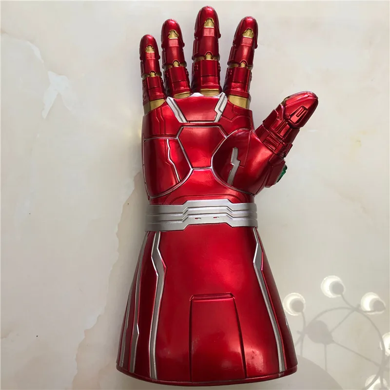 LED Light Stone Cosplay luvas, Tony Stark super-herói adereços, PVC, 1:1