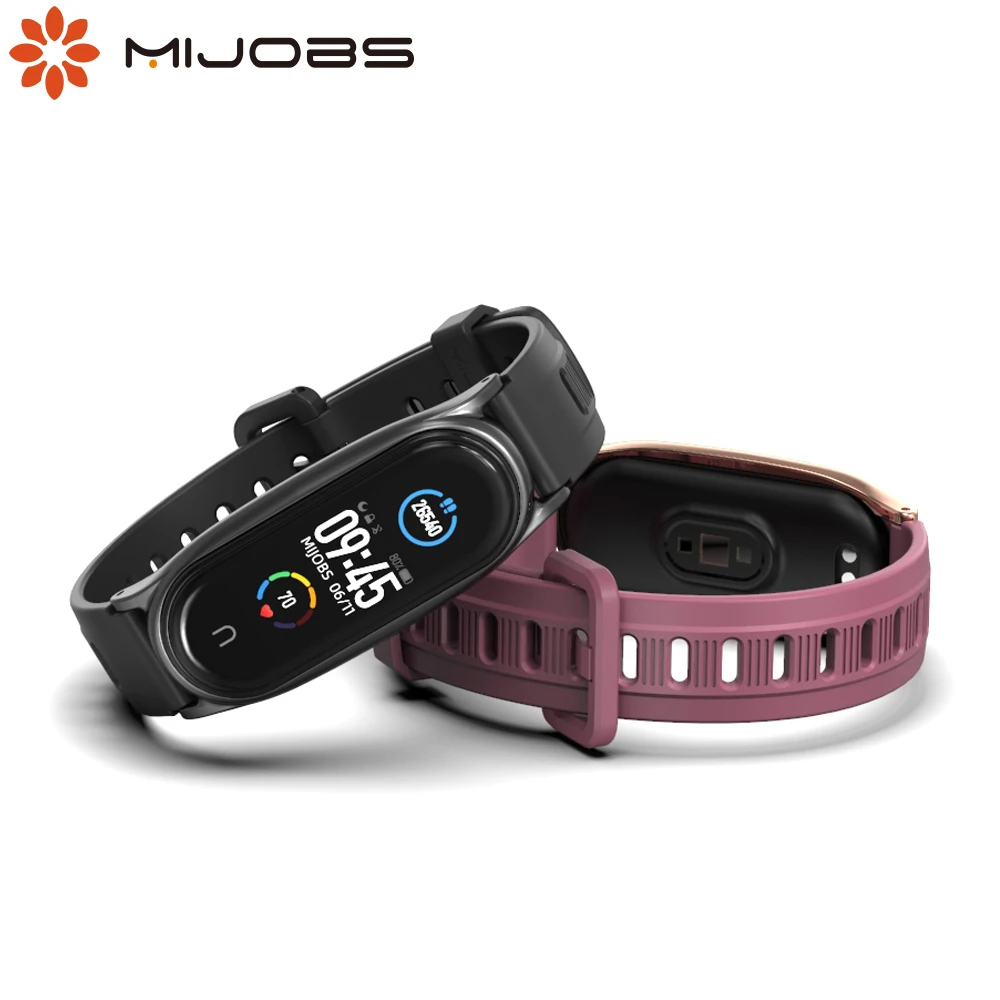 Strap For Mi Band 6 5 4 3 Bracelet for Mi Band 5 Strap Silicone Wristband Silica Gel Correa for Xiaomi Bend Miband 4 Pulseira