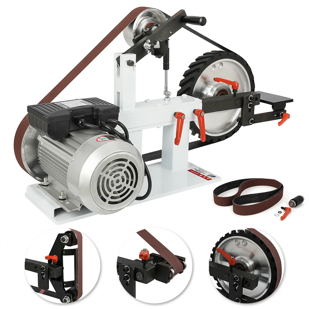 

1.5KW 2" x 82" Knife Belt Grinder Machine 3in1 With 2 HP Motor Multifunction Sander