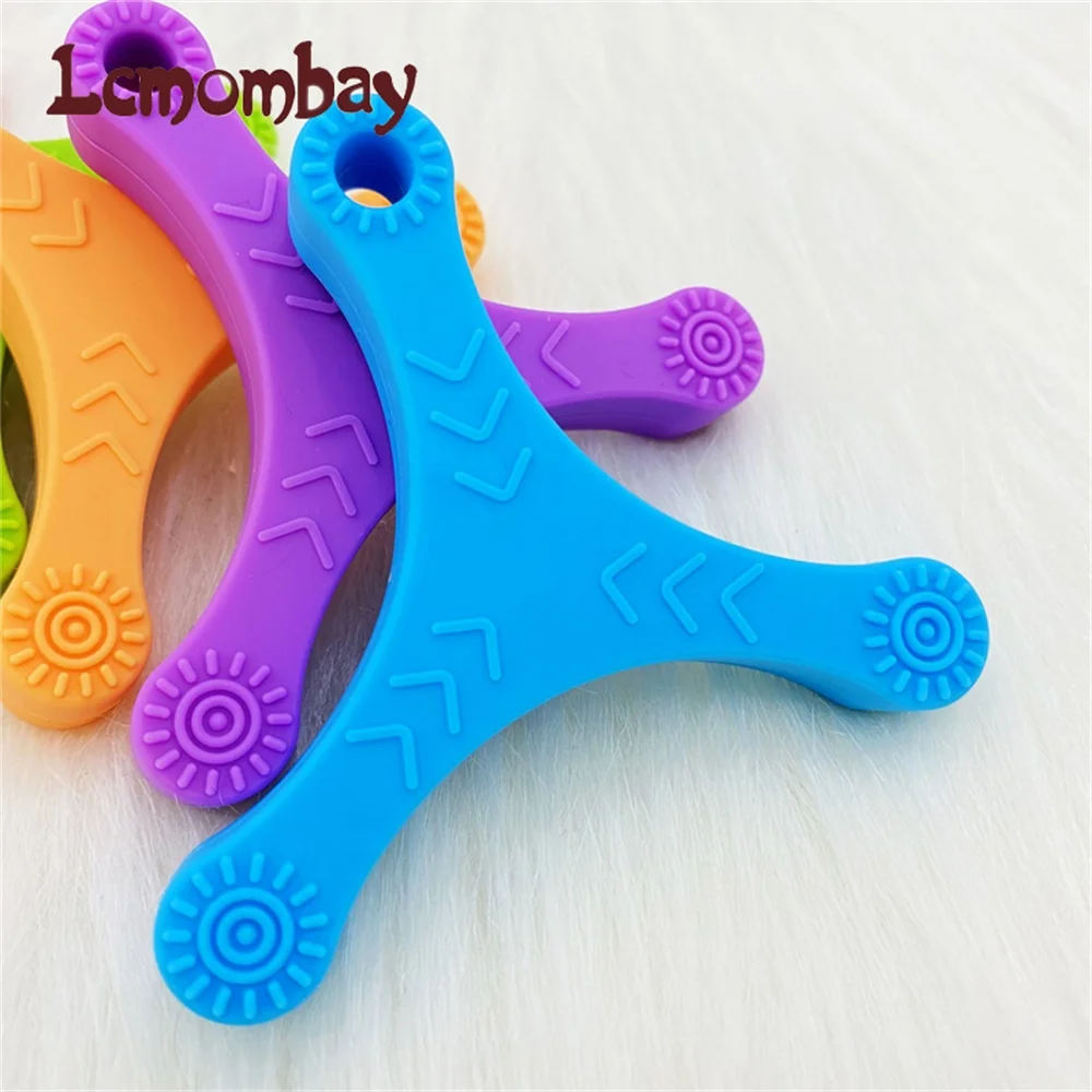 1 قطعة الطفل الحسية مضغ قلادة سيليكون الدورية شكل قلادة مضغ المجوهرات ، التسنين قلادة للتوحد وفرط النشاط