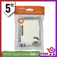 60x80mm Original VAPJOY Organic Cotton for E Cigarette RDA Dripper Atomizer RBA/RDTA Tank Accessories Japanese Wicking Cotton