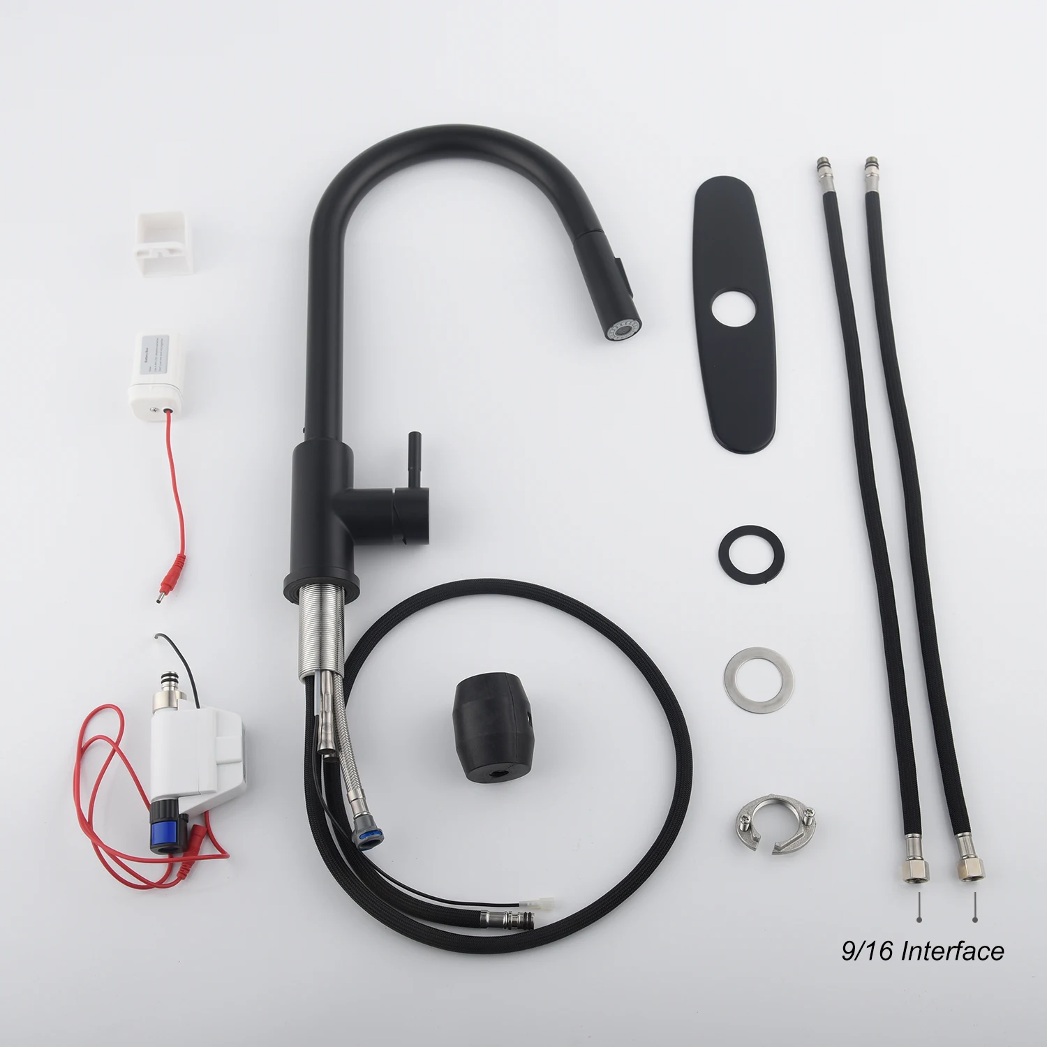 3 Color Pull Out Black Sensor Kitchen Faucets Stainless Steel Smart Induction Mixed Tap Touch Control  Single Handle Sink Tap