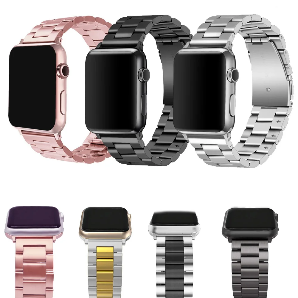 For Apple Watch Series Ultra1/2 49MM 9/8/7/SE Stainless Steel band iWatch654321 metal strap 38/40/41MM 42/44/45MM Bracelet Clasp