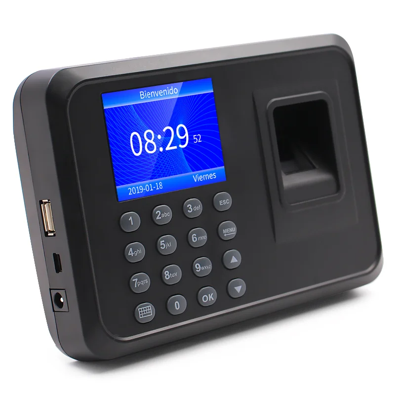 DW-F01 Macchina di Presenza di Tempo Biometrico di Impronte Digitali Time Clock Recorder Software Libero USB di Download