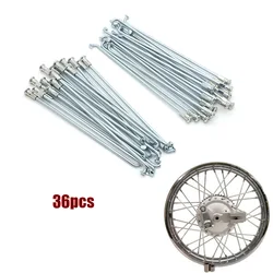 36PCS Motorcycle Rear Wheel Steel Spokes Steel Wire Cap Hat 16