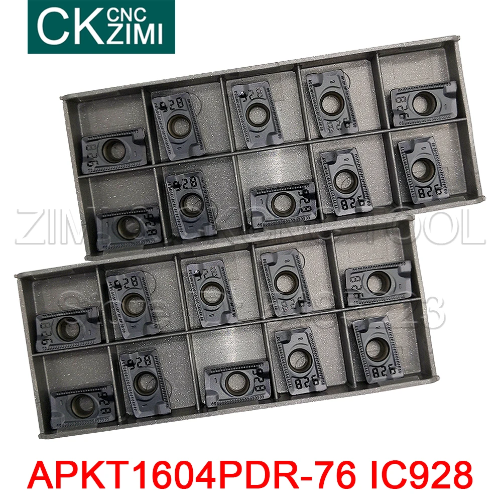 10pcs APKT1604PDR-76 IC928 Carbide blade insert Milling insert APMT1604 PDER  Parallelogram For stee, stainless steel, cast iron