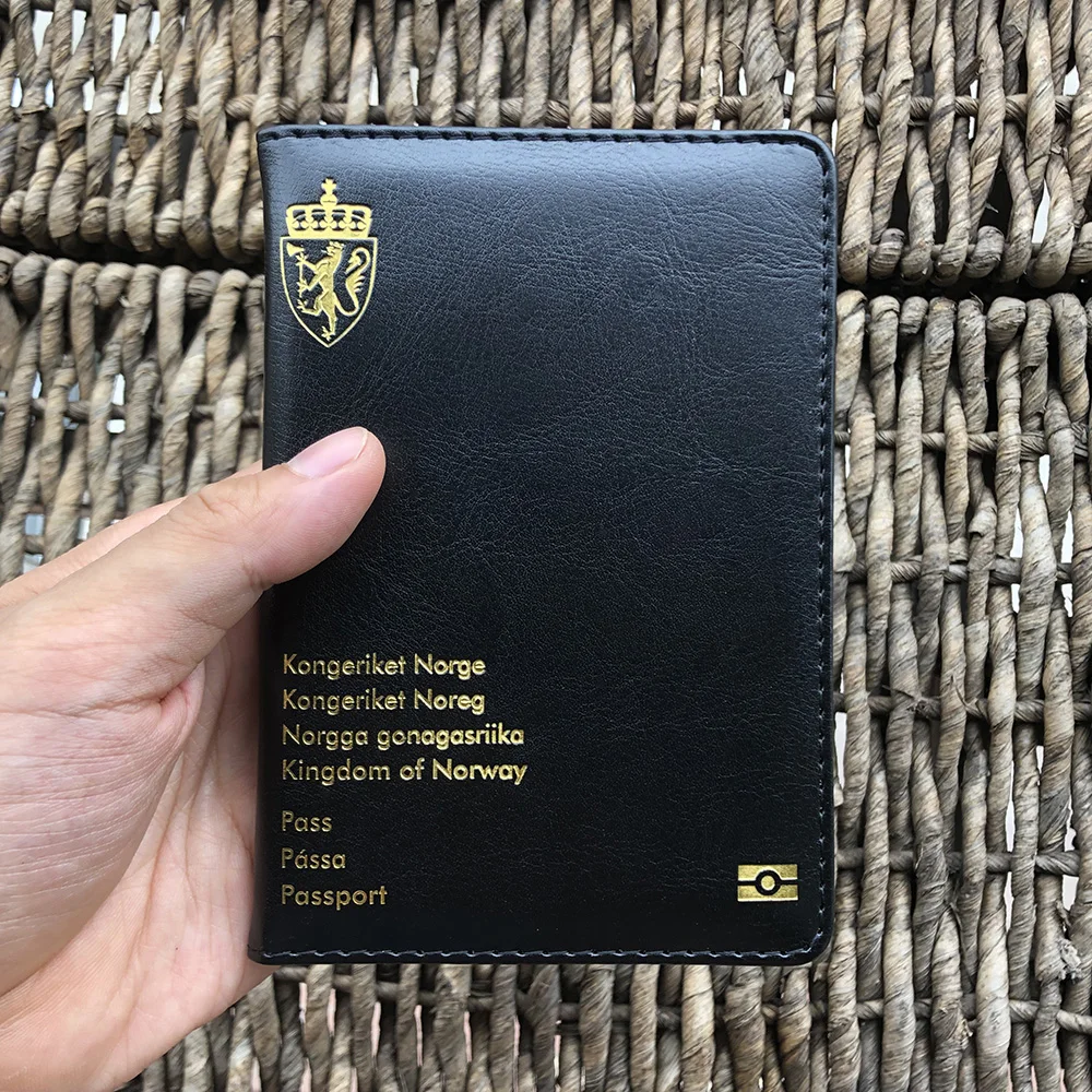 Phiên Bản Mới Của Vương Quốc Na Uy Da Hộ Chiếu Passport Cover Phụ Kiện Du Lịch Tổ Chức