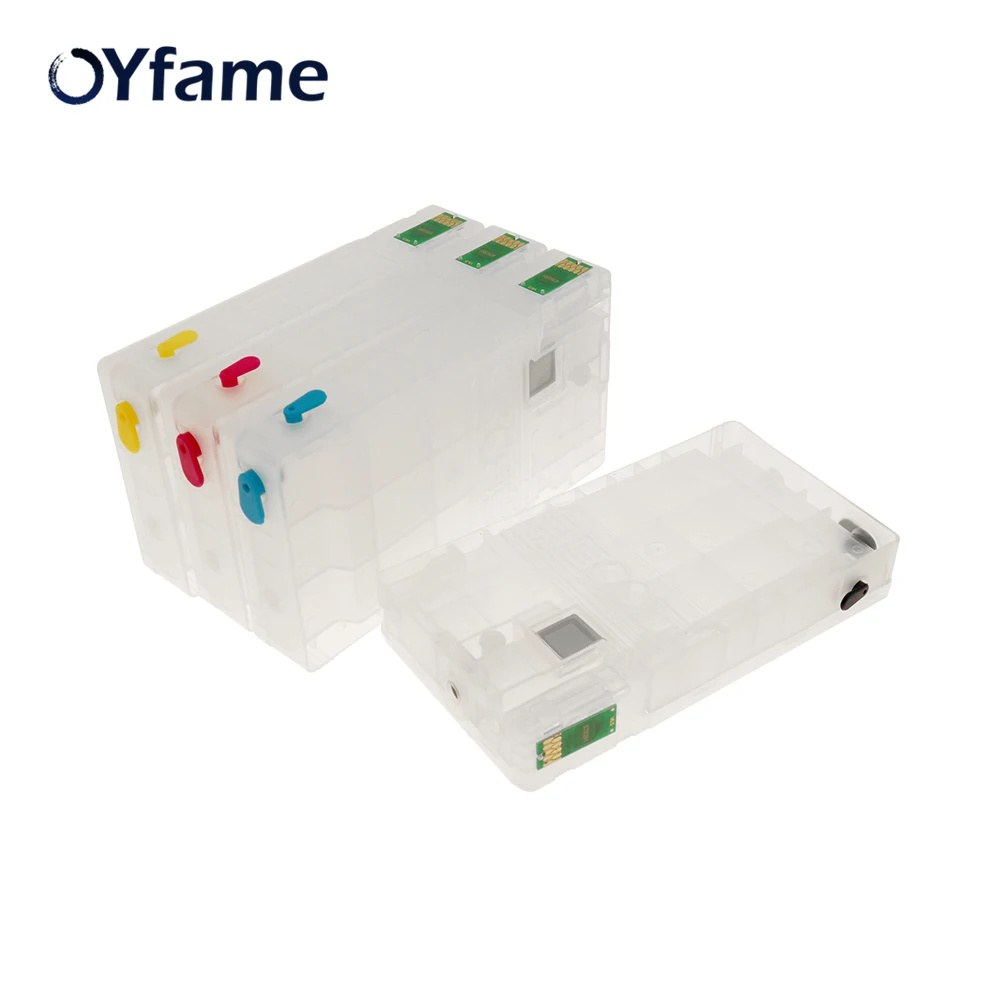 

OYfame 4PCS T7901 Ink Cartridge Refillable for T7901 for EPSON Pro WF-5110 5190 5620 5690 printer with ARC chip T7901T7911