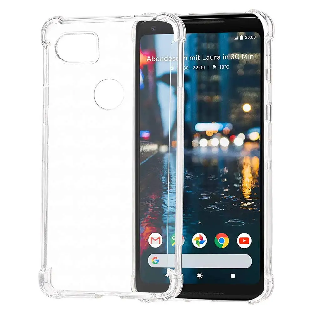 Clear Silicone Case for Google Pixel 2 XL 3 XL 4 XL Skin Protective Back cover cases For Google Pixel 3A 3A XL bags on Pixel XL