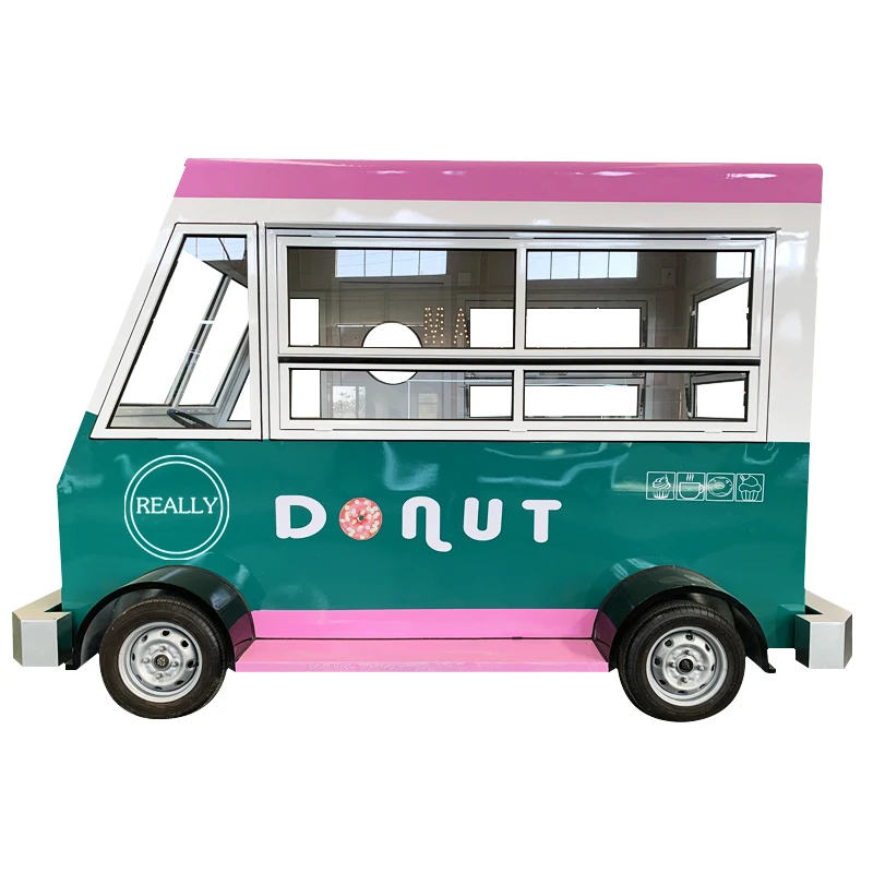 Hot Sell Mobile Food Truck With Bubble Tea Coffee Ice Cream Hot Dog Catering Trailer Kiosk Van Car Snack Food Cart Customized