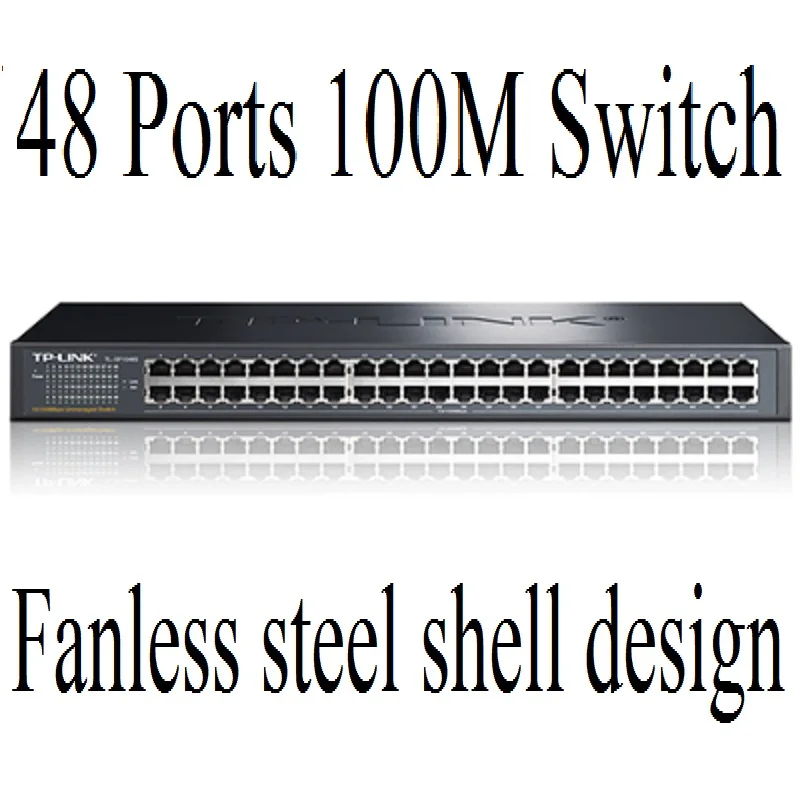 Plug&Play, 48 Ports Desktop Fast 100Mbps Switch Ethernet Network Switch LAN Hub Full or Half duplex Exchange Tp-Link Switch